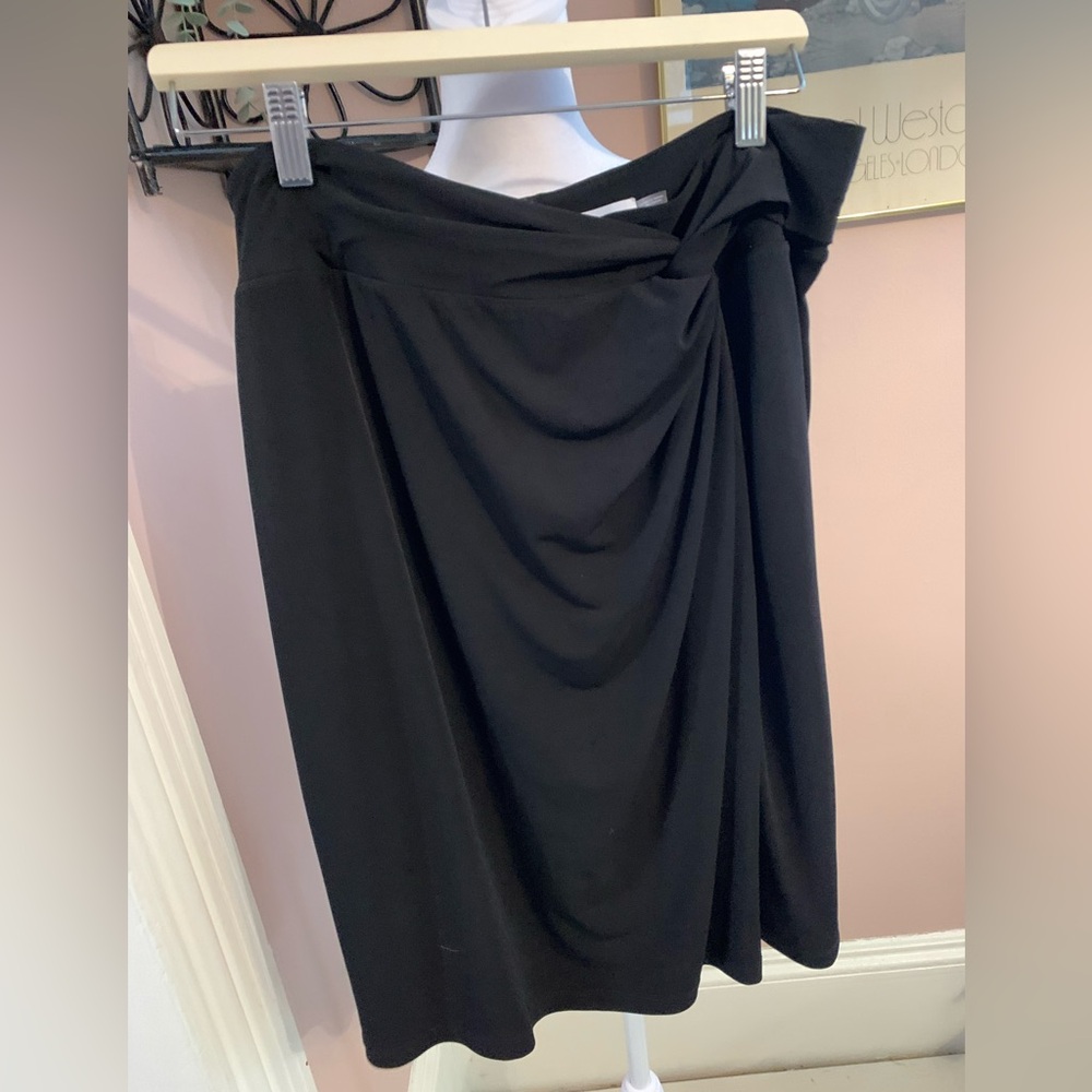 Calvin Klein Large Black Pencil Skirt lined boss babe office siren